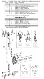 98/9949 & 98/9949-F WDC Metal Door Vertical Cables And Latches 98/9949 & 98/9949-F WDC Metal Door Vertical Cables And Latches