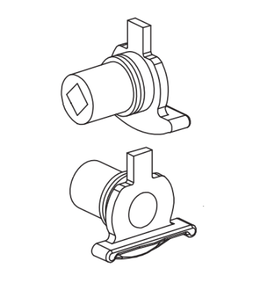 Von Duprin 050449 8827K Knob Hub Von Duprin 050449 8827K K-NL F Knob Hub