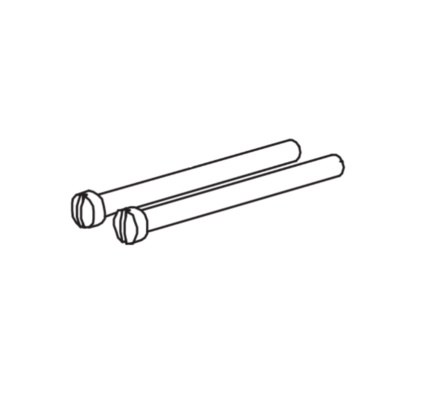 Von Duprin 963954 7500 Cyl. Set 8-32 x 2 inch Fill SHMS