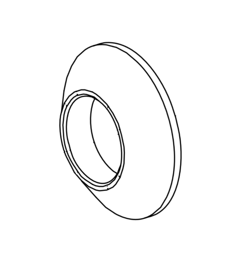 Von Duprin 110343 210K Rose Hub and Cap Assy