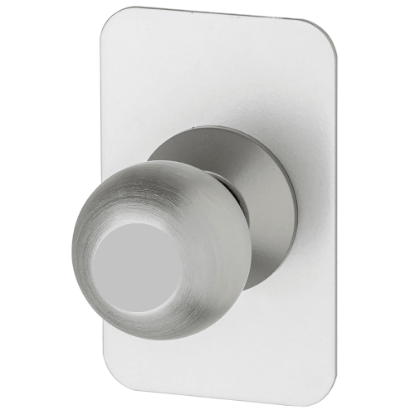 Von Duprin 210K-BE knob blank escutcheon in US28 Satin Aluminum