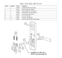 992L-M & 992L-BE-M trim 992L-M & 992L-BE-M trim