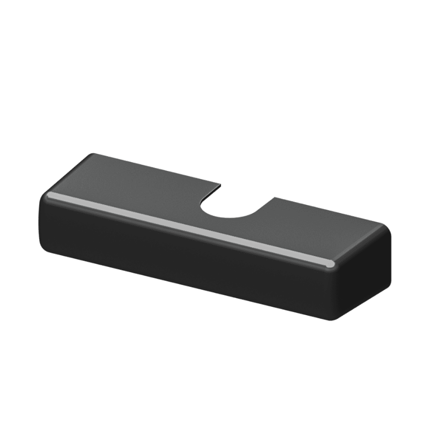 lcn 1260-72 slim line plastic cover black