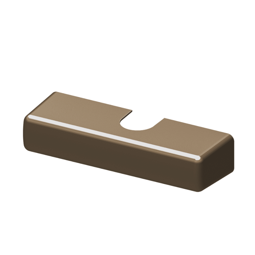 lcn 1260-72 slim line plastic cover statuary bronze