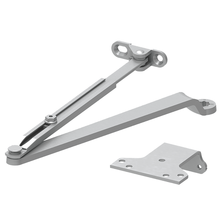lcn 1460-3077/pa regular arm aluminum finish 689