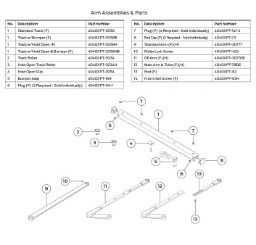 LCN 4040XPT Diagram 2 showing track arm and track parts