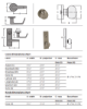 Picture of AS76029 MA Series Lever Assembly, w/Spring Cage, Avalon Lever - Gala Rose