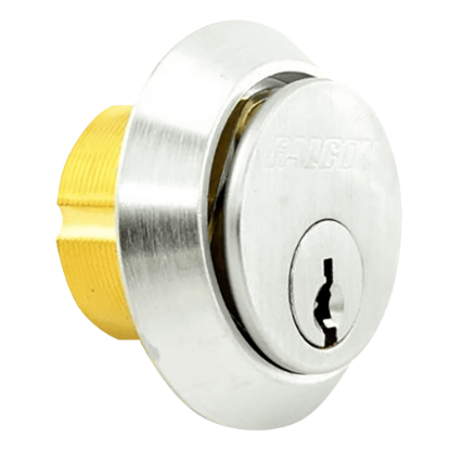 Picture of 985, 1-1/8" Mortise Cylinder, Falcon MA Cam (5622-STD (F1)), 6-Pin G Keyway, Keyed Different, 2 Cut Keys