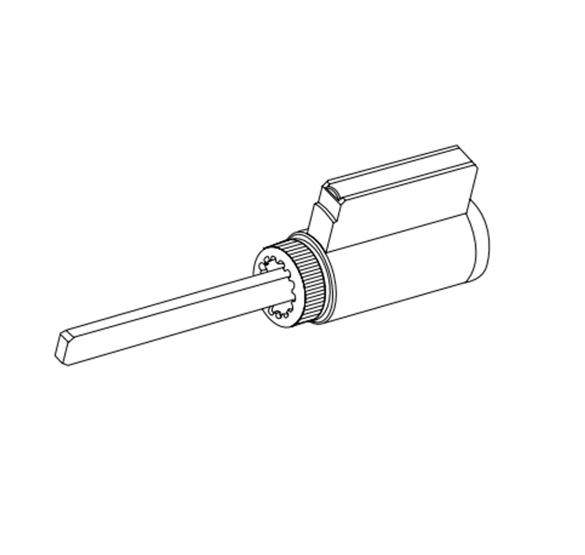 Picture of A23151-05 Key in Lever Cylinder, RU/T Series , 5-Pin