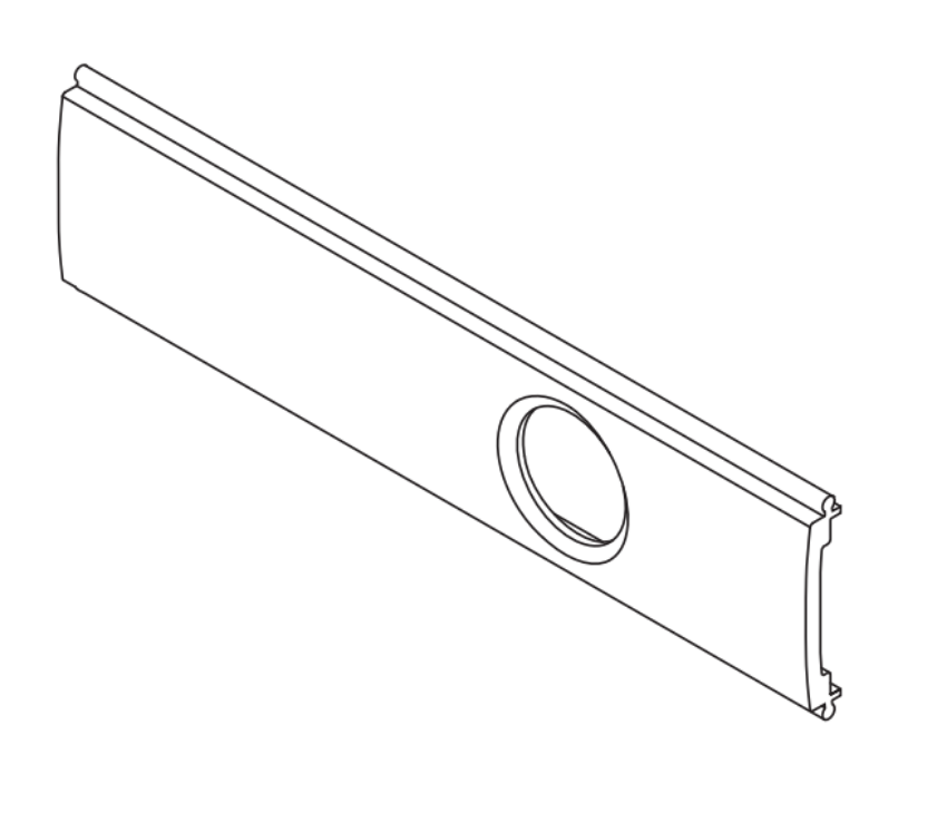 Picture of 650116, 24 Series CD Channel Cover Plate 4'