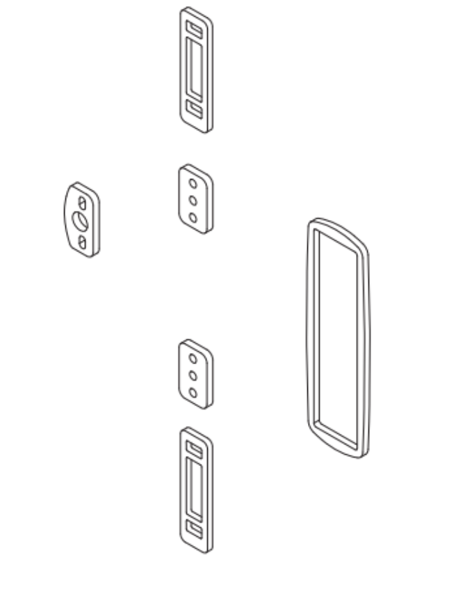 Picture of 650108, 25 Series Shim Kit, SVR Devices up to 8 Ft. Doors