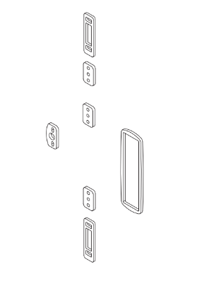 Picture of 650208, 24 Surface Vertical Shim Kit - 1/4" - over 8' up to 10' Doors