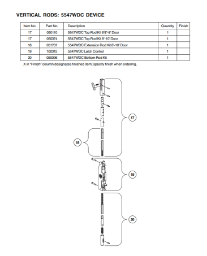 5547WDC Vertical Rods 5547WDC Vertical Rods