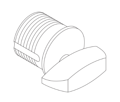 Picture of 09-904-158 Cylinder turn with compression ring 1-5/8"