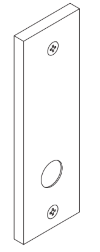 Picture of 09-632N Blank x Lever and Knob N Escutcheon  for 1-3/8" to 4" thick doors