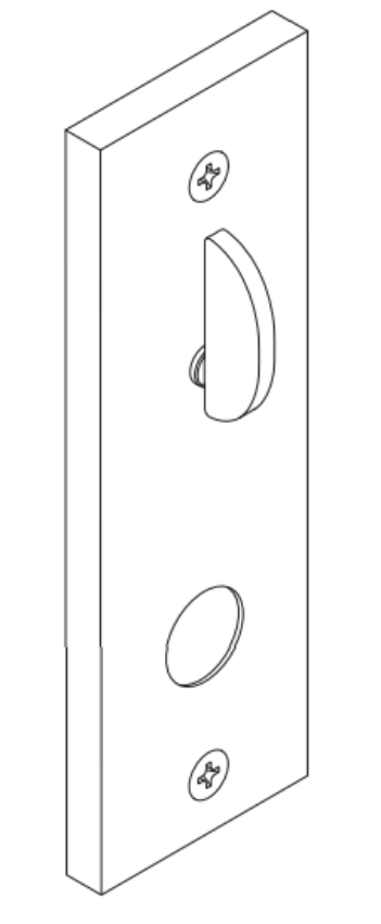 Picture of 09-633N Thumbturn x lever and knob for 1-3/8" to 2-1/2" thick doors