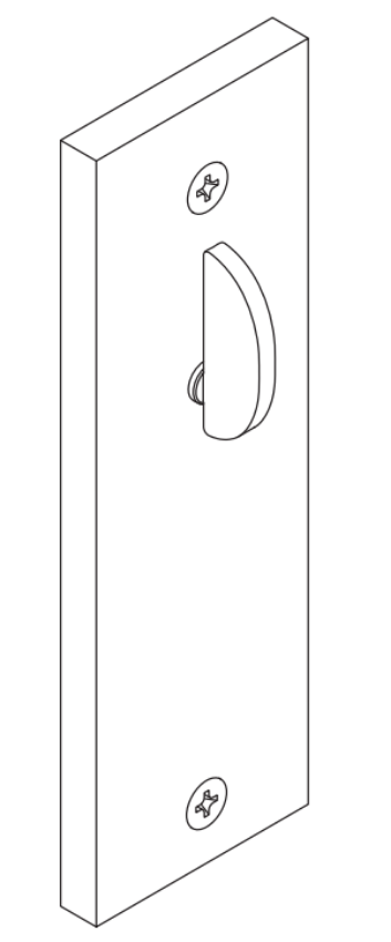 Picture of 09-634L Thumbturn x blank for 1-3/8" to 2-1/2" thick doors