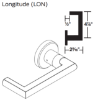 Picture of 09-506 LON Outside Lever Assembly For L Series