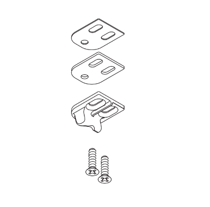 Picture of 24665002 LM Series Top Strike for Cable, Incl. Strikes, Shims, Screws