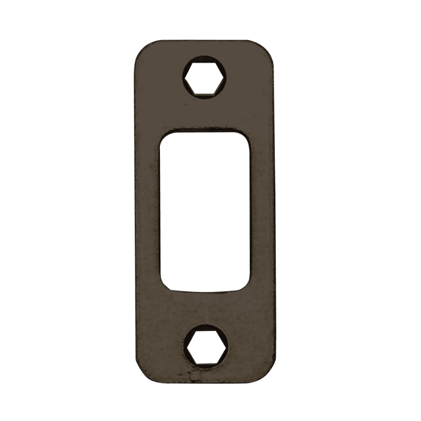 Picture of 10-116 Deadbolt Strike, Round corner strike, no lip, 1-1/8" X 2-3/4"
