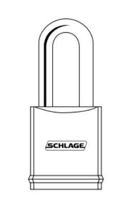 Picture of KS43F2200 Padlock, Less Cylinder, 2" Clearance, 3/8" Dia.