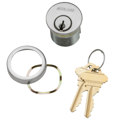 Picture of 20-001 Mortise Cylinder with compression ring and spring