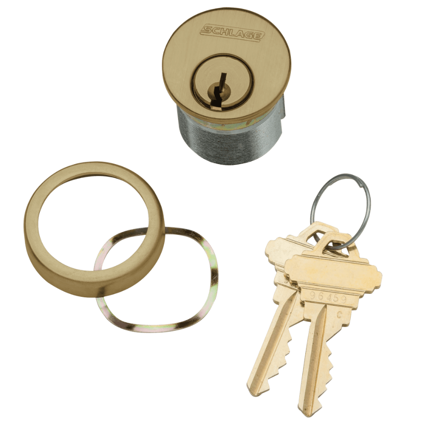 Picture of 20-001 Mortise Cylinder with compression ring and spring
