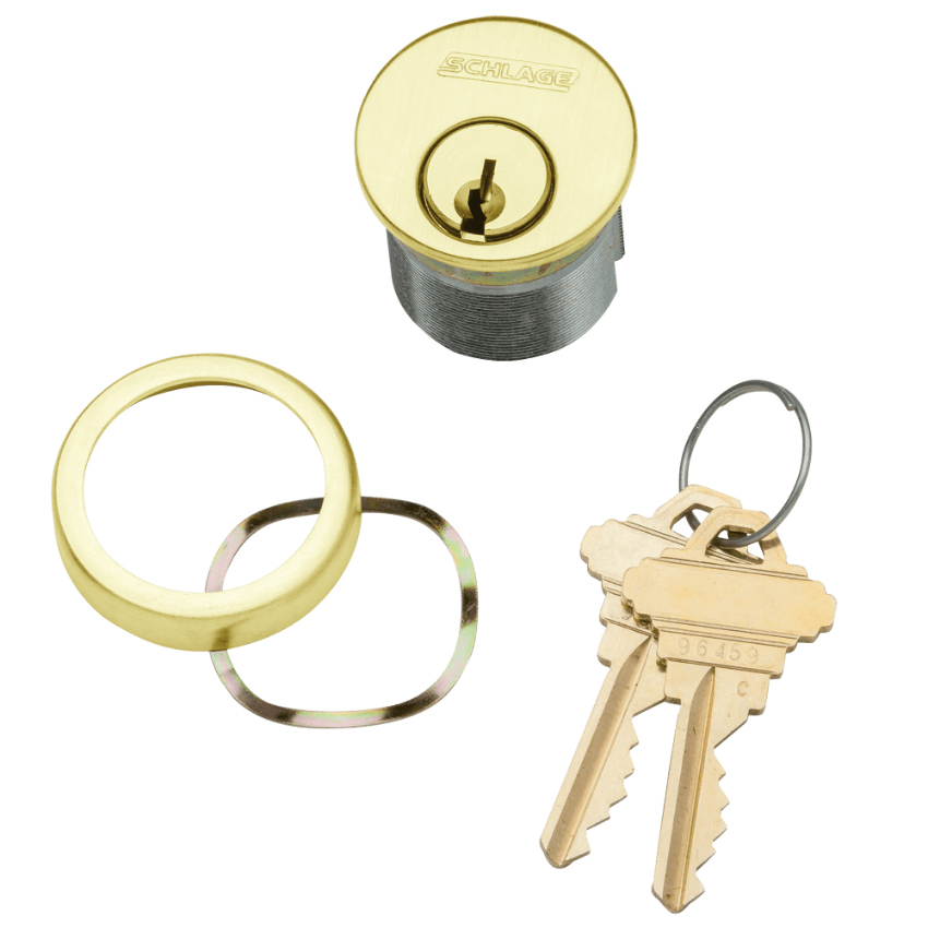 Picture of 20-001 Mortise Cylinder with compression ring and spring
