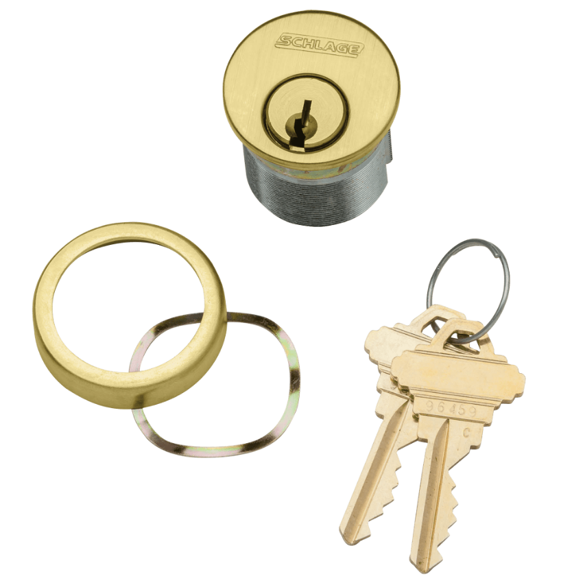 Picture of 20-001 Mortise Cylinder with compression ring and spring