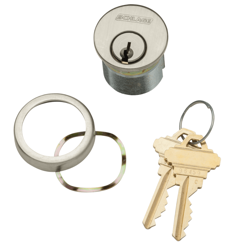 Picture of 20-001 Mortise Cylinder with compression ring and spring