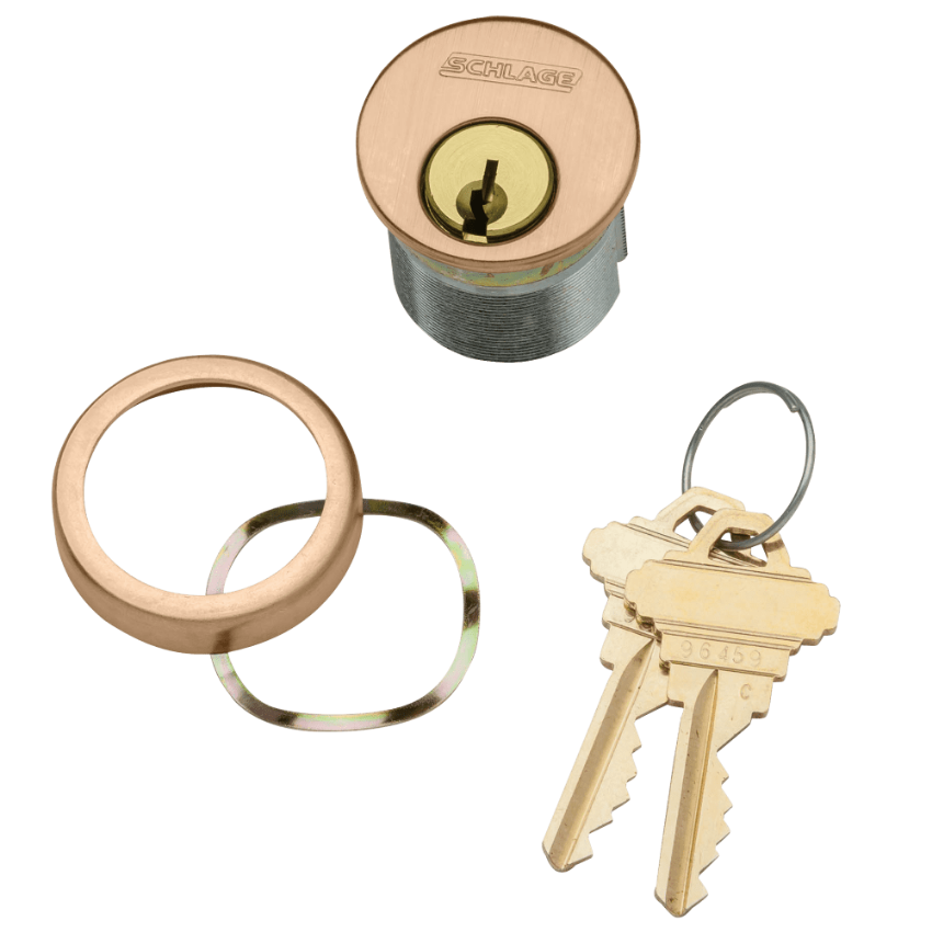 Picture of 20-001 Mortise Cylinder with compression ring and spring