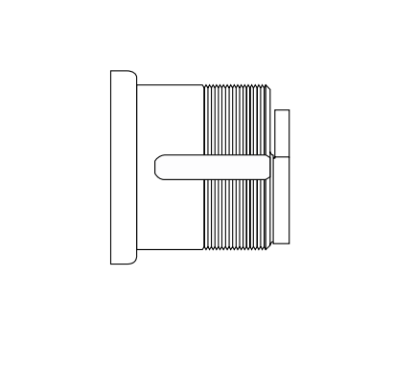 Picture of 30-140 FSIC Mortise Cylinder, L series, Rose trim (Hotel)