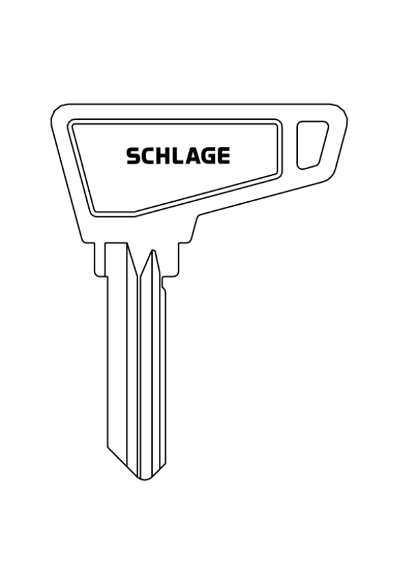 Picture of 35-143 Key Blank, 5-Pin, Access Bow, Embossed  (50 Pack)