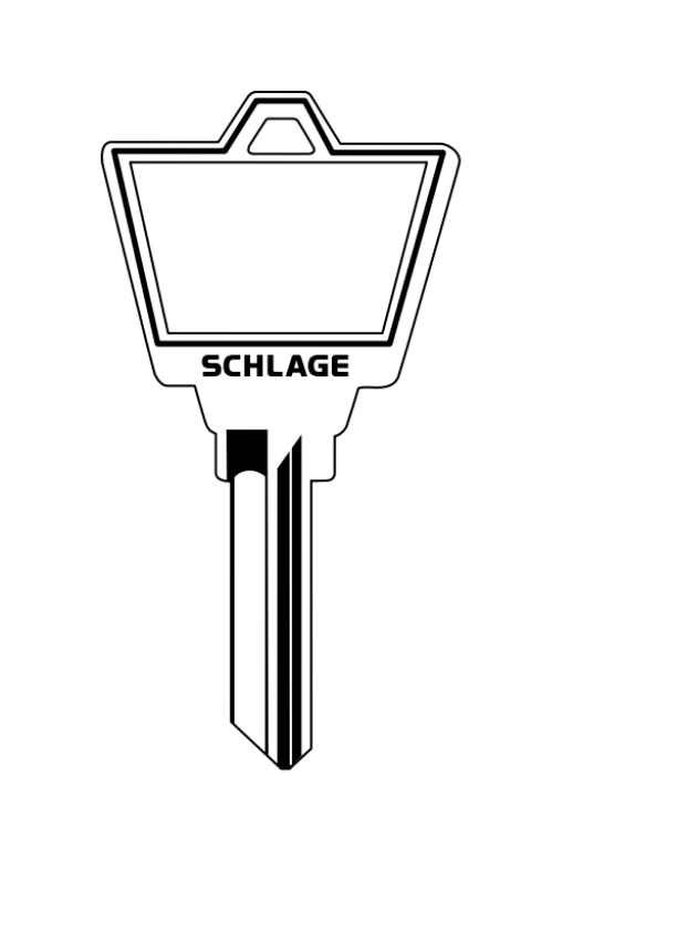 Picture of 35-141 Key Blank, 6-Pin, Large Bow, Embossed (50 Pack)