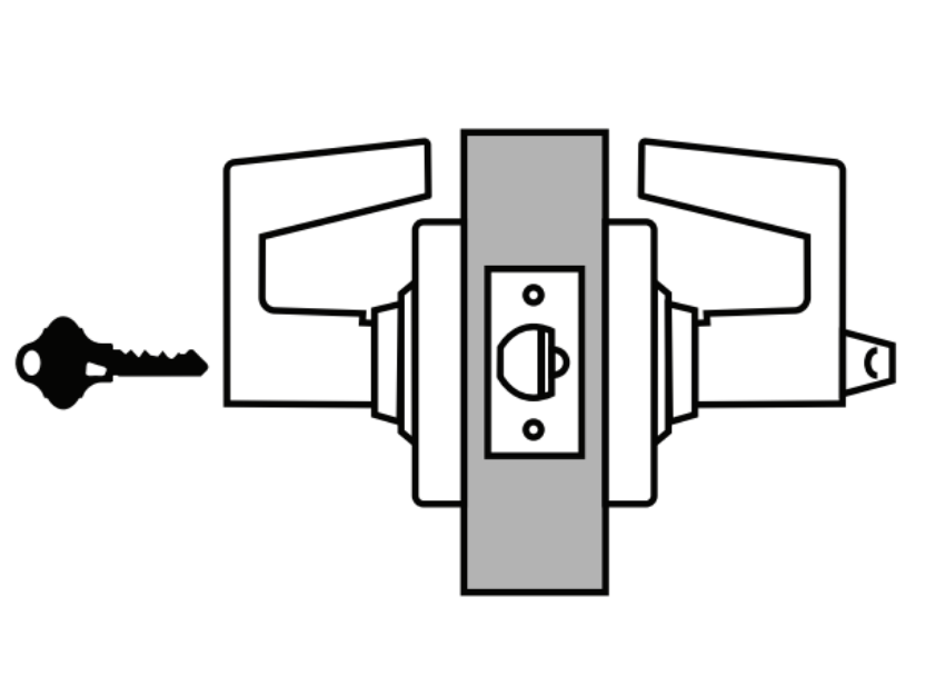 Picture of ND55 Entrance lock with automatic unlocking