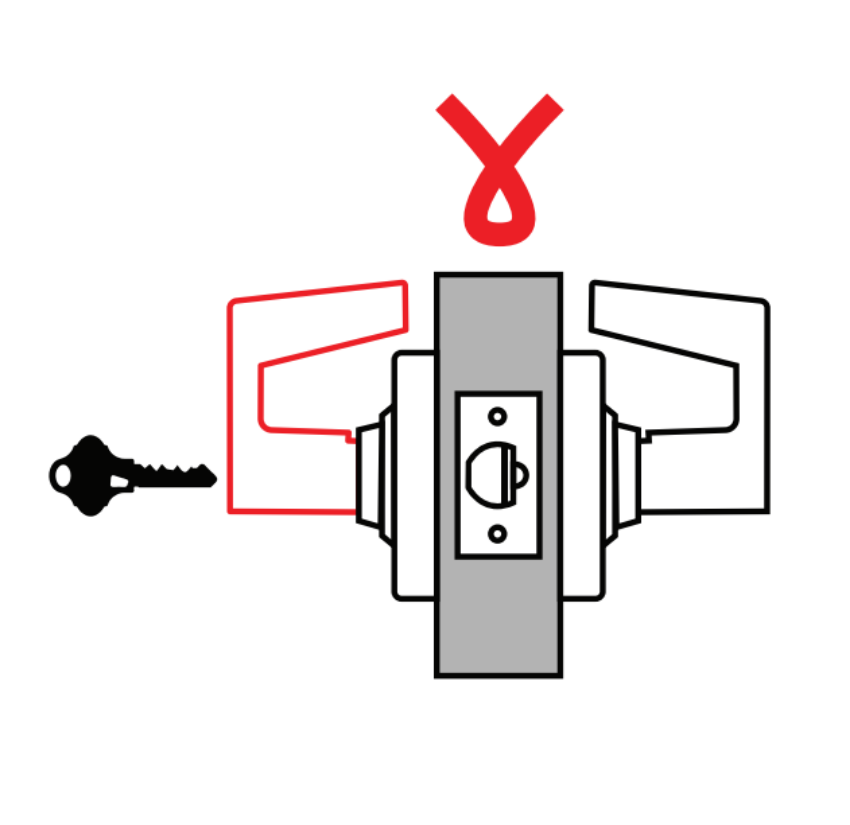 Picture of ND80EU Storeroom lock, electrically unlocked outside lever (fail secure)