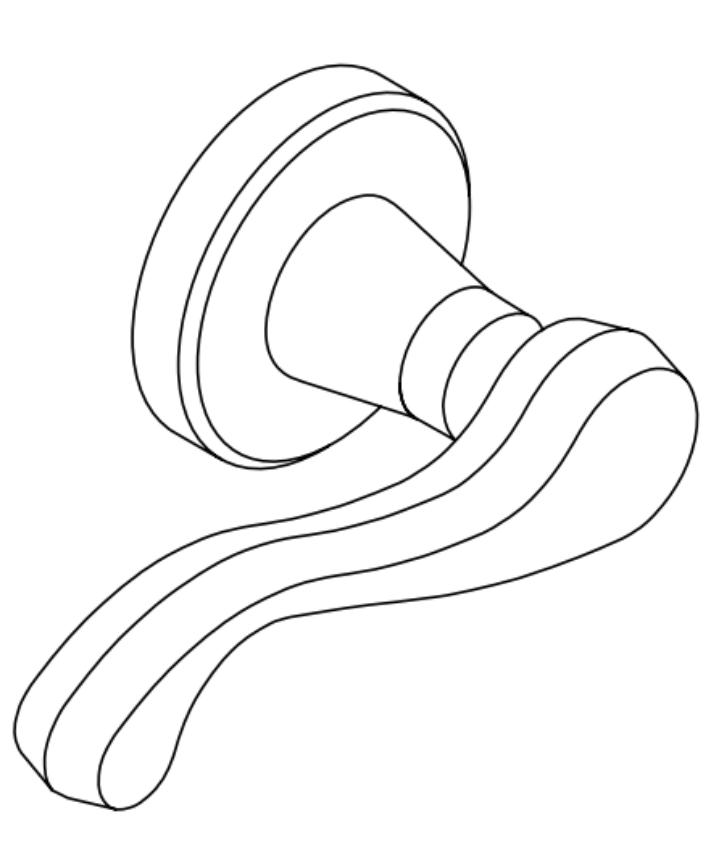 Picture of 09-506 Outside Lever/Knob with Rose for L Series