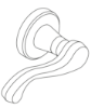 Picture of 09-506 Outside Lever/Knob with Rose for L Series