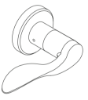 Picture of 09-401 Exterior Lever, w/Retaining Clip & Insertion Tool, For L Series