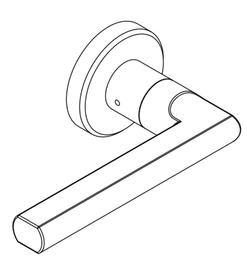 Picture of 09-401 Exterior Lever, w/Retaining Clip & Insertion Tool, For L Series