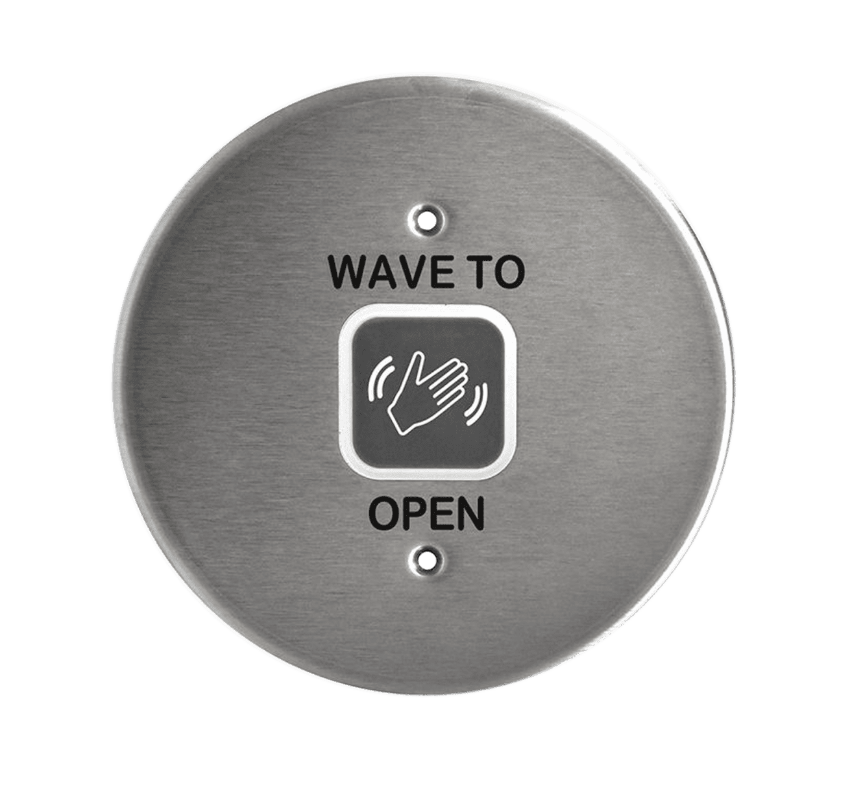 Picture of 8310-810R Touchless Actuator, Round, Wave Icon and Text