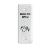 Picture of 8310-813JWH Touchless Actuator, White Jamb, Wave Icon and Text