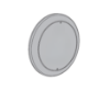 Picture of 8310-856P Actuator, 4-1/2" round, wall mount, Plain/Blank