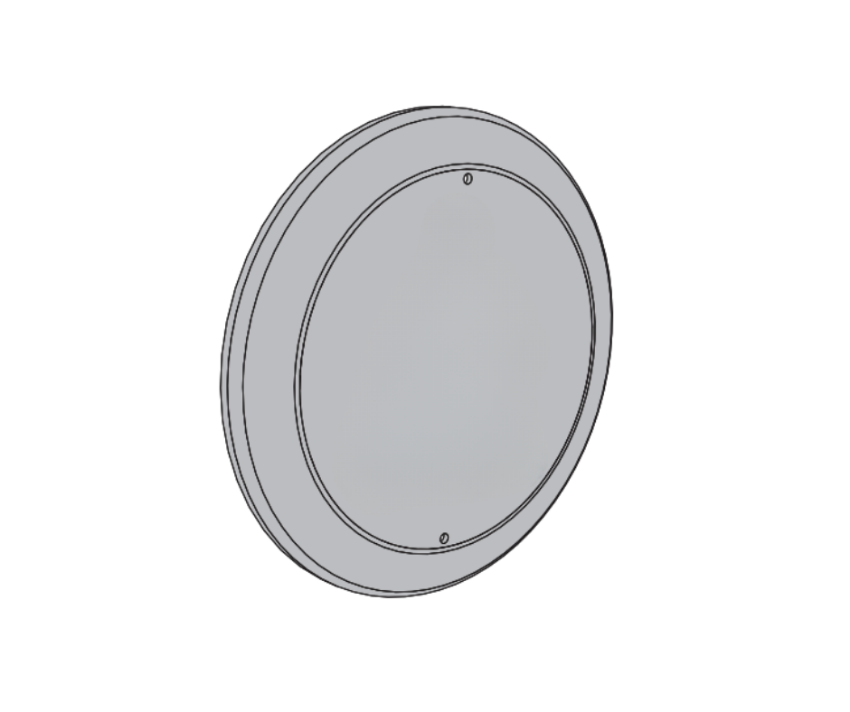 Picture of 8310-856P Actuator, 4-1/2" round, wall mount, Plain/Blank