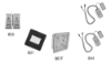 Picture of 8310-3855WF Actuator, Wall Mount, Logo, Wireless, Flush, Dual Vestibule, 4-3/4" x 4-3/4"