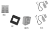 Picture of 8310-3855WS Actuator, Wall Mount, Logo, Wireless, Surface, Dual Vestibule, 4-3/4" x 4-3/4"
