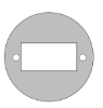 Picture of 8310-3856WF Actuator, Wall Mount, Logo, Wireless, Flush, 4-1/2" Round