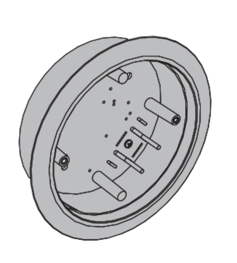 Picture of 8310-3856TWF Actuator, Wall Mount, Logo, Text, Wireless, Flush, 4-1/2" Round