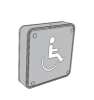 Picture of 8310-853WP Actuator, Wall Mount, Logo, Wireless, 4-3/4" x 4-3/4"