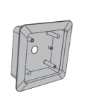 Picture of 8310-3853WF Actuator, Wall Mount, Logo, Wireless, Flush, 4-3/4" x 4-3/4"